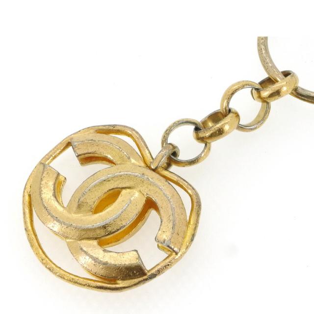 【BIGお買い物ラリー★30%OFFセール中】シャネル CHANEL キーホルダーココマーク オールドシャネル ゴールド レディース 中古