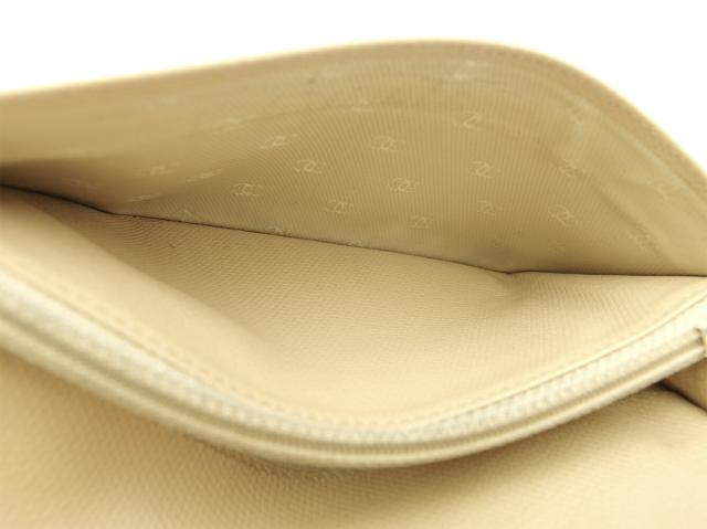 シャネル CHANEL 長財布 ココボタン オールドシャネル ベージュ系