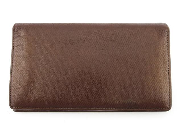 【X'masセール★30%OFF】シャネル CHANEL 長財布ココボタン オールドシャネル ブラウン シルバー レディース 中古