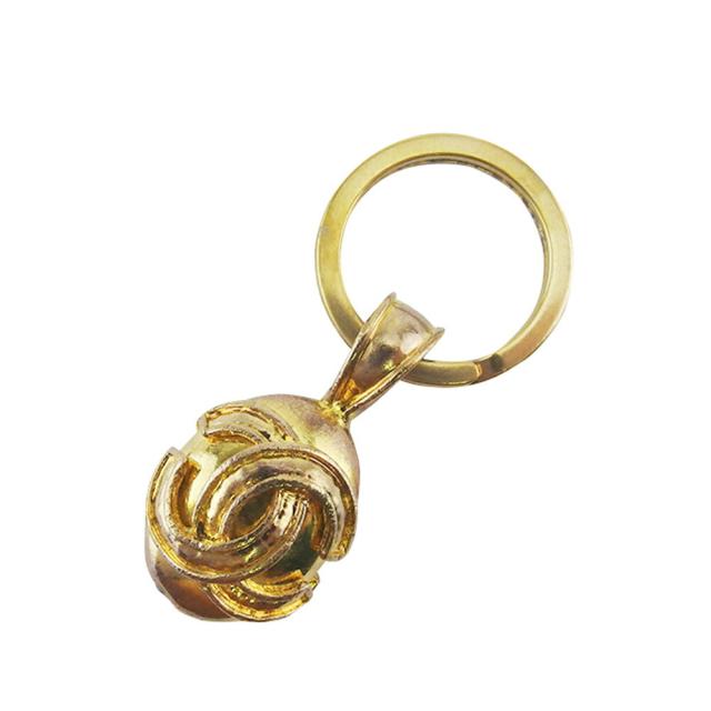 【BIGお買い物ラリー★30%OFFセール中】シャネル CHANEL キーリングココマーク オールドシャネル ゴールド レディース 中古