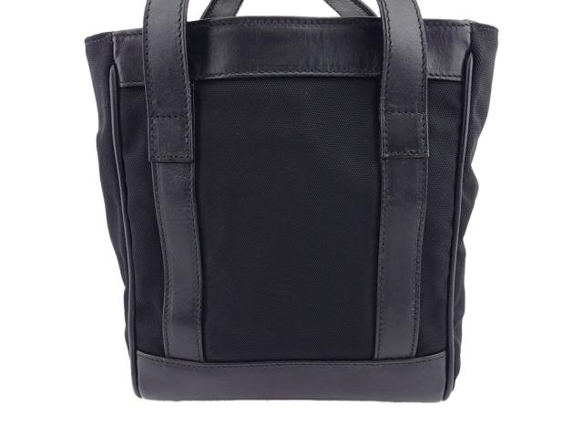【月末タイムセール】グッチ GUCCI ハンドバッグロゴプレート オールドグッチ ブラック シルバー レディース 中古_2