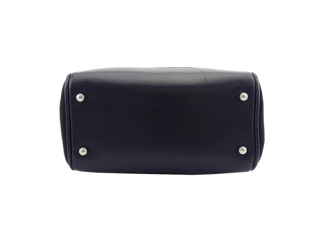 【月末タイムセール】グッチ GUCCI ハンドバッグロゴプレート オールドグッチ ブラック シルバー レディース 中古_5