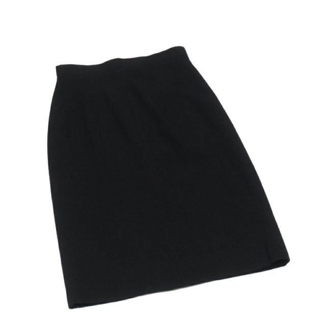 【BIGお買い物ラリー★30%OFFセール中】シャネル CHANEL スカートタイト ♯38サイズ ココボタン ブラック レディース 中古