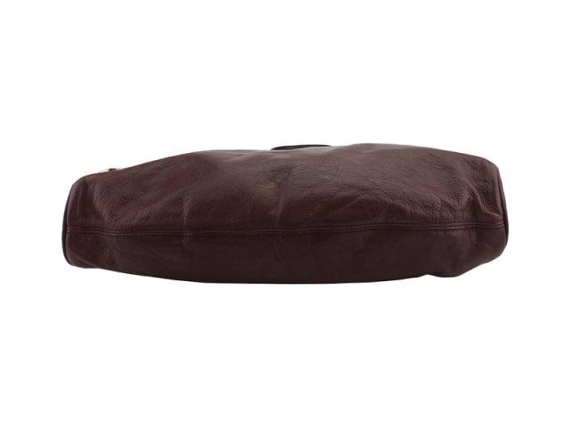 バリー BALLY トートバッグZIPポケット ブラウン ゴールド レディース 中古_4