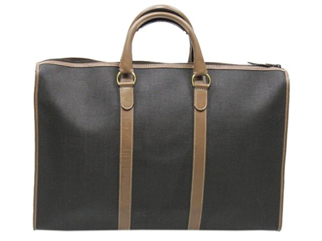 ダンヒル Dunhill ボストンバッグヘリンボーン グレー 灰色 ブラック