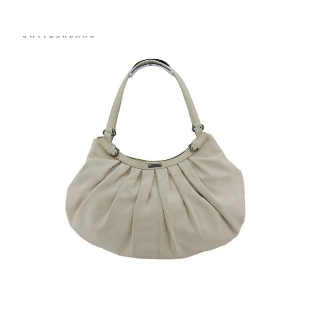 【X'masセール★30%OFF】バリー BALLY ショルダーバッグチャーム付き ブラウン シルバー レディース 中古