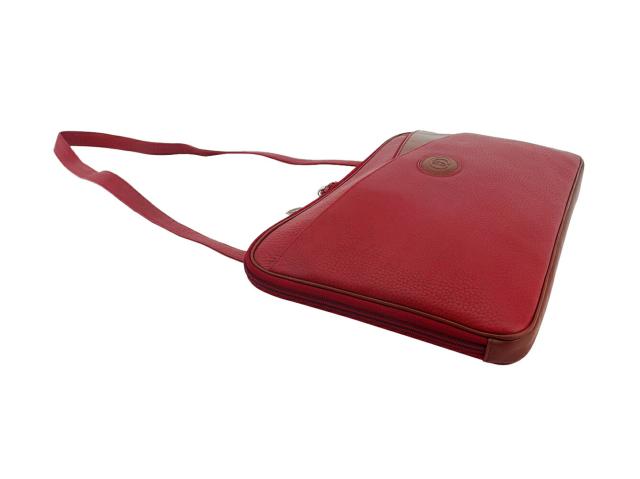 グッチ GUCCI ショルダーバッグダブルG 2WAY インターロッキングG レッド ブラウン レディース 中古_3