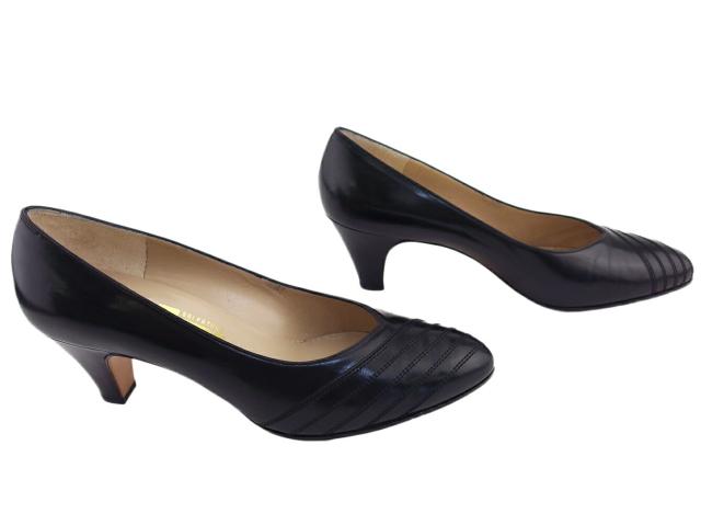 Salvatore Ferragamo フェラガモ パンプス 黒 イタリア製