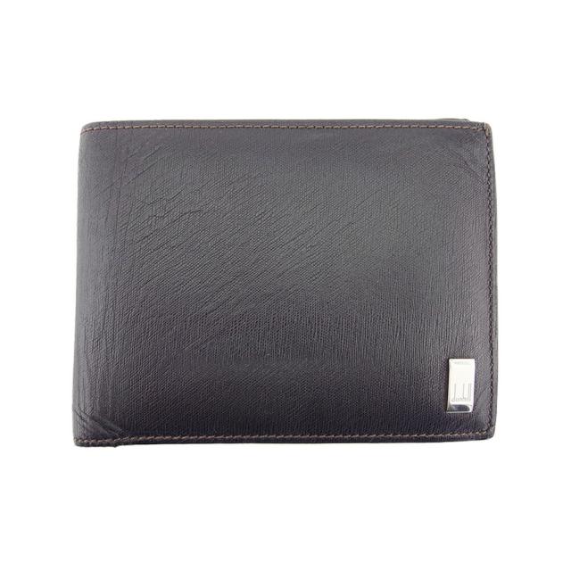 【BIGお買い物ラリー★30%OFFセール中】ダンヒル Dunhill 札入れ サイドカー ダークブラウン レディース 中古