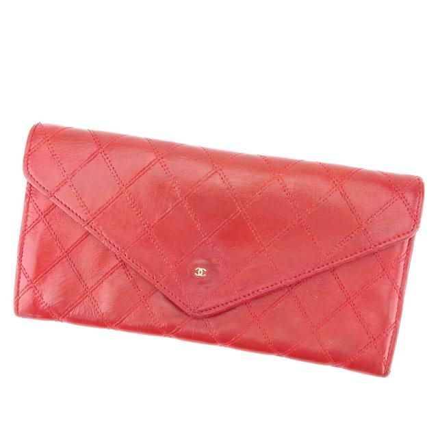 シャネル CHANEL 長財布ビコローレ オールドシャネル ダブルステッチ