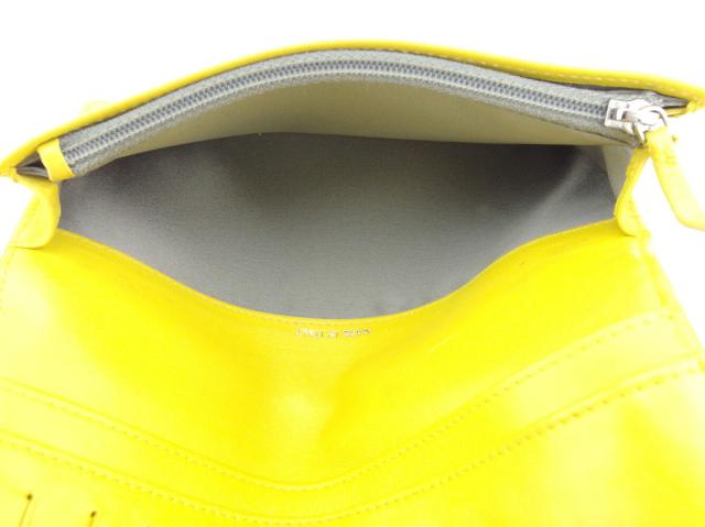 【GWタイムセール】シャネル CHANEL 長財布チェーンココマーク オールドシャネル イエロー シルバー レディース 中古_5