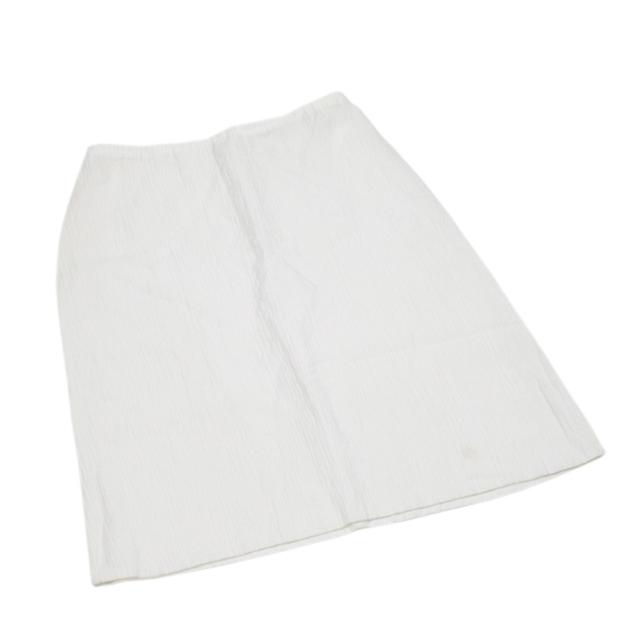 セリーヌ CELINE スカートセミフレアー ♯36サイズ ホワイト 白 レディース 中古