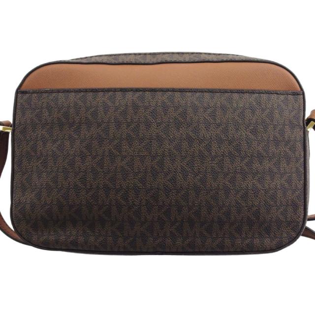 マイケルコース Michael Kors ショルダーバッグMKシグネチャー JET SET ITEM ブラウン ベージュ レディース 中古_1