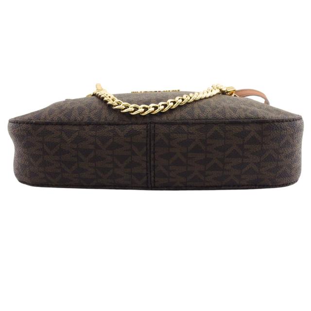マイケルコース Michael Kors ショルダーバッグMKシグネチャー JET SET ITEM ブラウン ベージュ レディース 中古_5