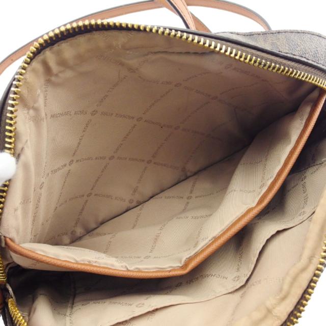 マイケルコース Michael Kors ショルダーバッグMKシグネチャー JET SET ITEM ブラウン ベージュ レディース 中古_6