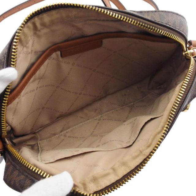 マイケルコース Michael Kors ショルダーバッグMKシグネチャー JET SET ITEM ブラウン ベージュ レディース 中古_7