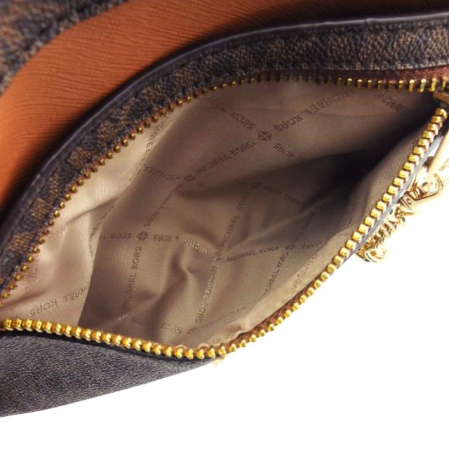 マイケルコース Michael Kors ショルダーバッグMKシグネチャー JET SET ITEM ブラウン ベージュ レディース 中古_8