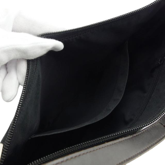 【30％OFF★週末タイムSALE】バーバリーブルーレーベル BURBERRY BLUE LABEL ショルダーバッグチェックパイピング ブラック ブラウン系 レディース 中古_8