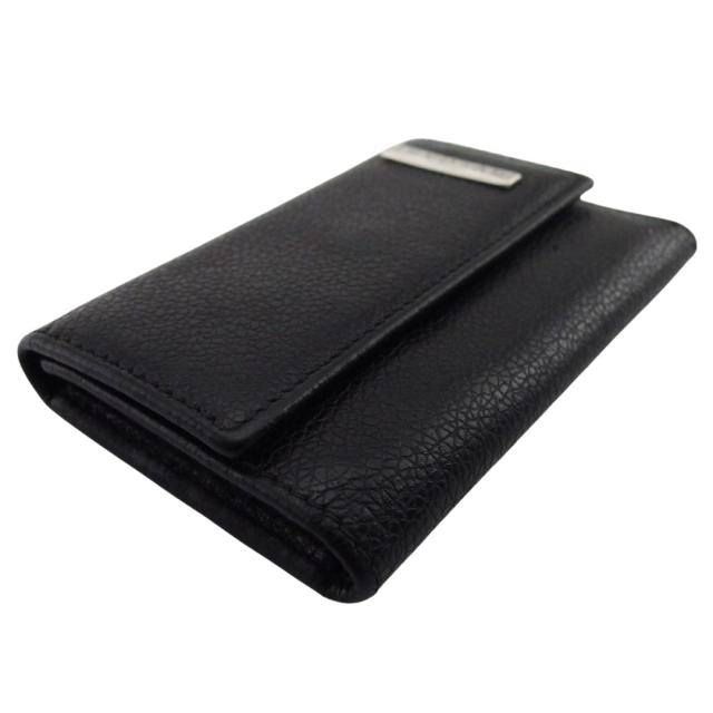 【30％OFF★週末タイムSALE】ブルガリ BVLGARI キーケースロゴプレート ブラック レディース 中古_2