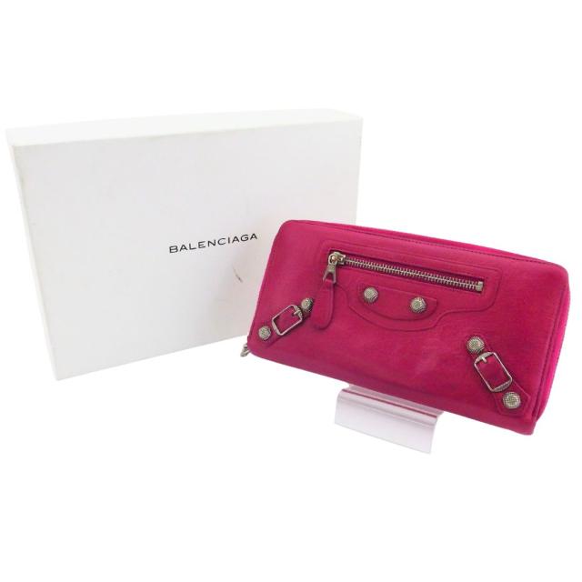 バレンシアガ BALENCIAGA 長財布ジャイアントコンチネンタル ピンク