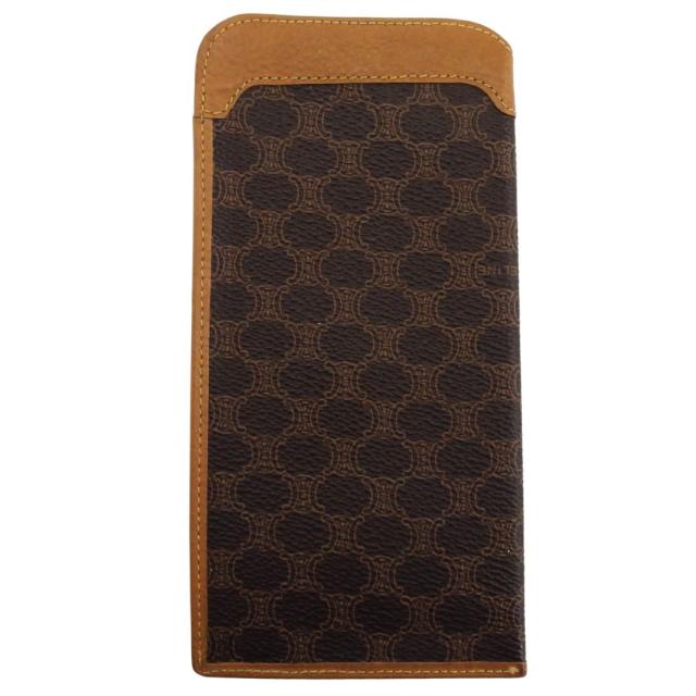 【30％OFF★週末タイムセール】セリーヌ CELINE メガネケースマカダム ブラウン ベージュ レディース 中古_1