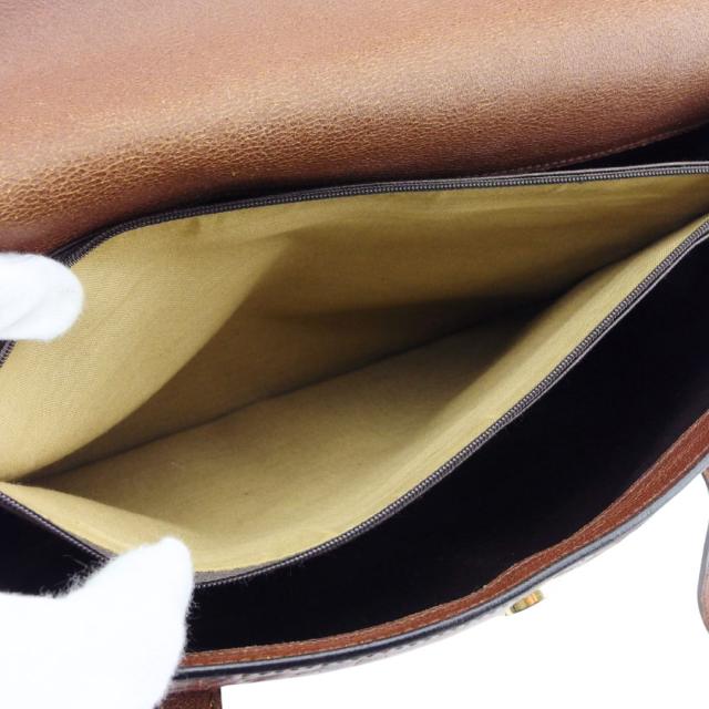 バリー BALLY トートバッグクロコ調 Bマーク付き ブラウン レディース 中古