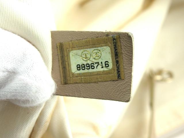【GWタイムセール】シャネル CHANEL トートバッグニュートラベルライン トートMM ベージュ ゴールド レディース 中古_10