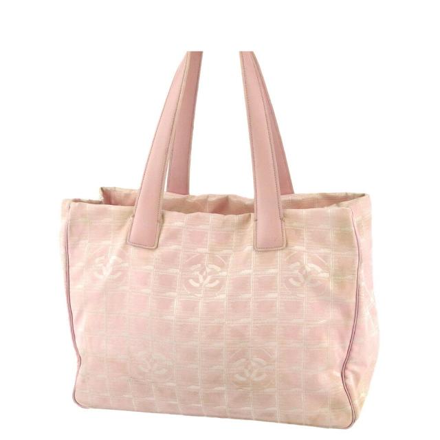 【X'masセール★30%OFF】シャネル CHANEL トートバッグニュートラベルライン トートMM ピンク ゴールド レディース 中古
