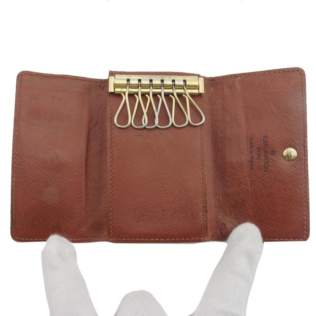 【30％OFF★週末タイムSALE】ルイ・ヴィトン LOUIS VUITTON キーケースモノグラム ミュルティクレ6 ブラウン ベージュ レディース 中古_4