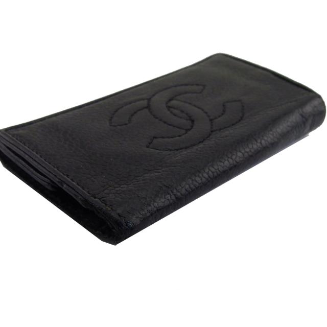 【30％OFF★週末タイムSALE】シャネル CHANEL キーケースココマーク オールドシャネル ブラック レディース 中古_3