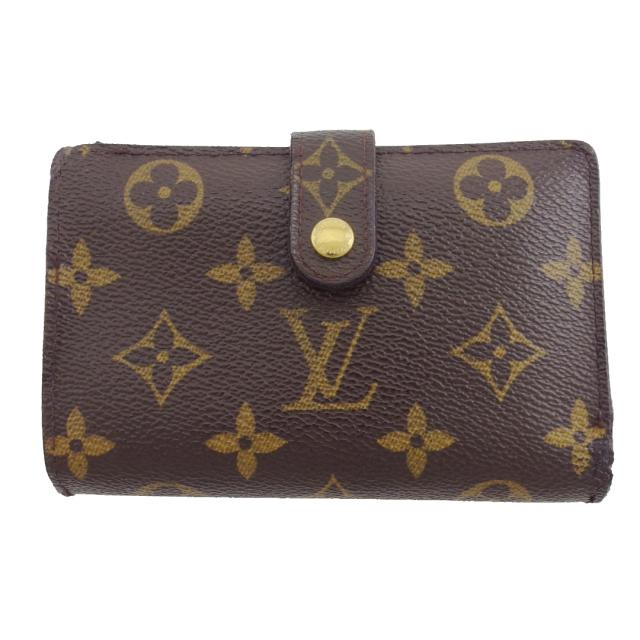 【BIGお買い物ラリー★30%OFFセール中】ルイ・ヴィトン LOUIS VUITTON 二つ折り財布モノグラム ポルトモネビエヴィエノワ ブラウン ベージュ レディース 中古