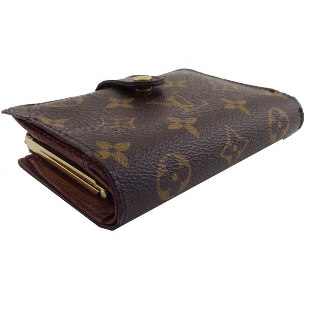 ルイ・ヴィトン LOUIS VUITTON 二つ折り財布モノグラム ポルトモネビエヴィエノワ ブラウン ベージュ レディース 中古_2