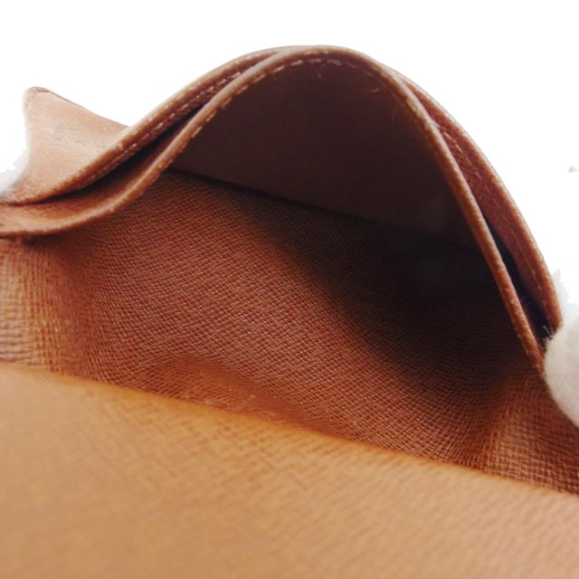 ルイ・ヴィトン LOUIS VUITTON 二つ折り財布モノグラム ポルトモネビエヴィエノワ ブラウン ベージュ レディース 中古_6