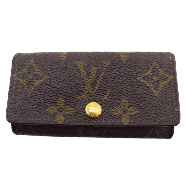 【BIGお買い物ラリー★30%OFFセール中】ルイ・ヴィトン LOUIS VUITTON キーケースモノグラム ミュルティクレ4 ブラウン ベージュ レディース 中古