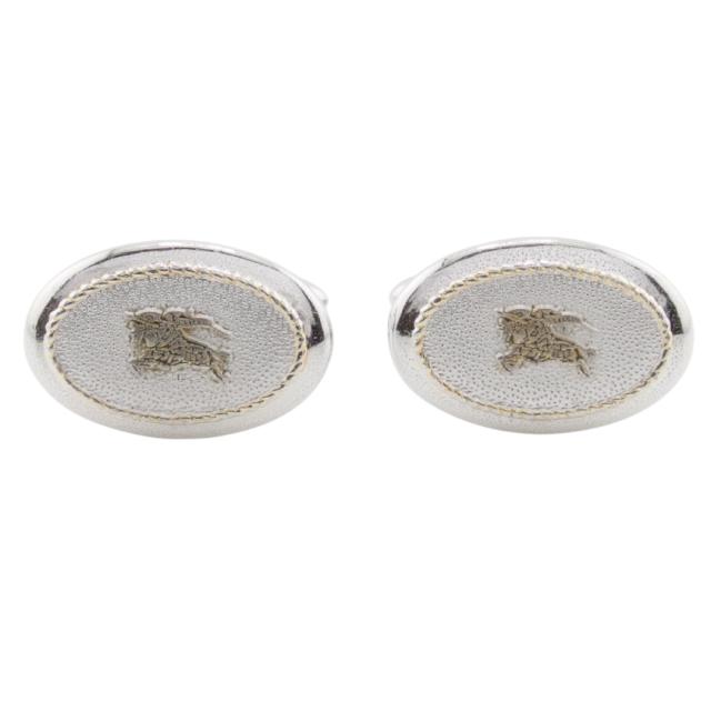 【BIGお買い物ラリー★30%OFFセール中】バーバリー BURBERRY カフスホースマーク スウィヴル式 シルバー ゴールド レディース 中古