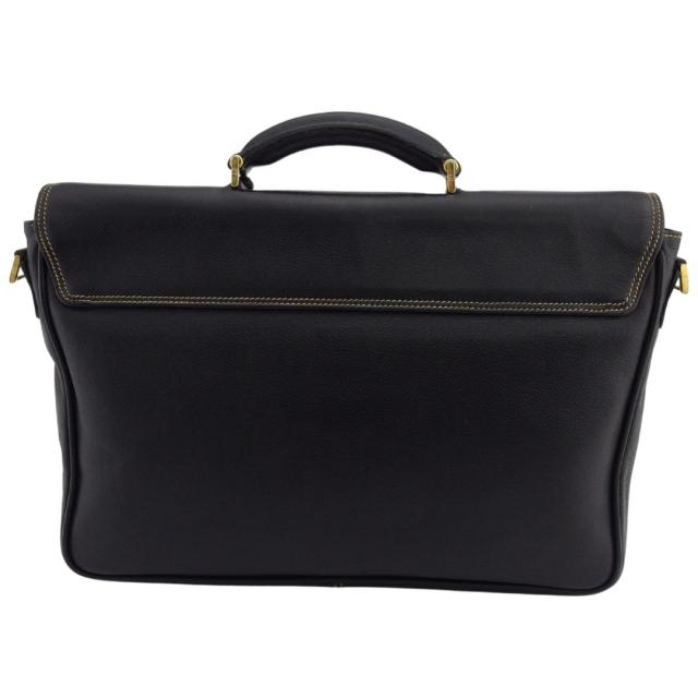 【30％OFF★週末タイムSALE】ダンヒル Dunhill ビジネスバッグ ブラック×ゴールド レディース 中古_2