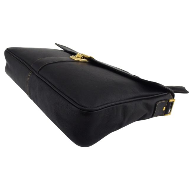 【30％OFF★週末タイムSALE】ダンヒル Dunhill ビジネスバッグ ブラック×ゴールド レディース 中古_3