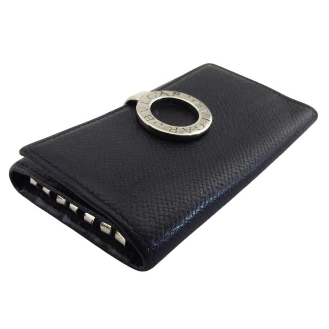 【30％OFF★週末タイムSALE】ブルガリ BVLGARI キーケースブルガリブルガリ ロゴクリップ ブラック レディース 中古_3