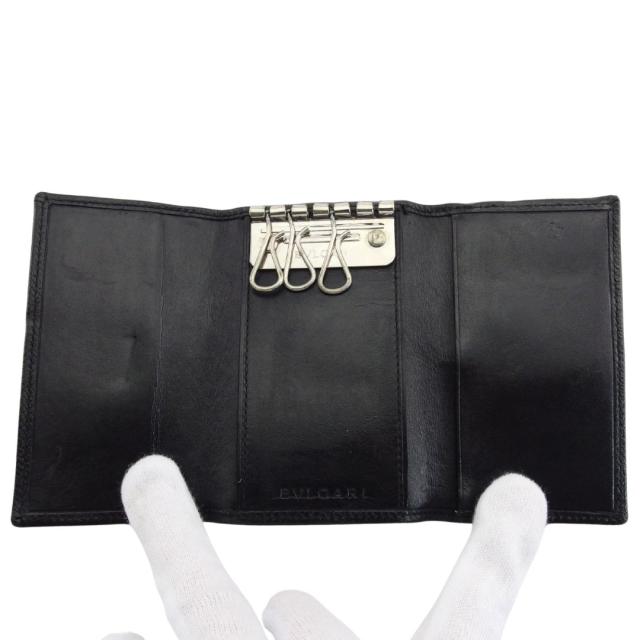 【30％OFF★週末タイムSALE】ブルガリ BVLGARI キーケースブルガリブルガリ ロゴクリップ ブラック レディース 中古_4