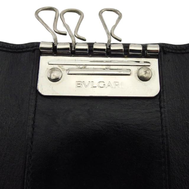 【30％OFF★週末タイムSALE】ブルガリ BVLGARI キーケースブルガリブルガリ ロゴクリップ ブラック レディース 中古_5