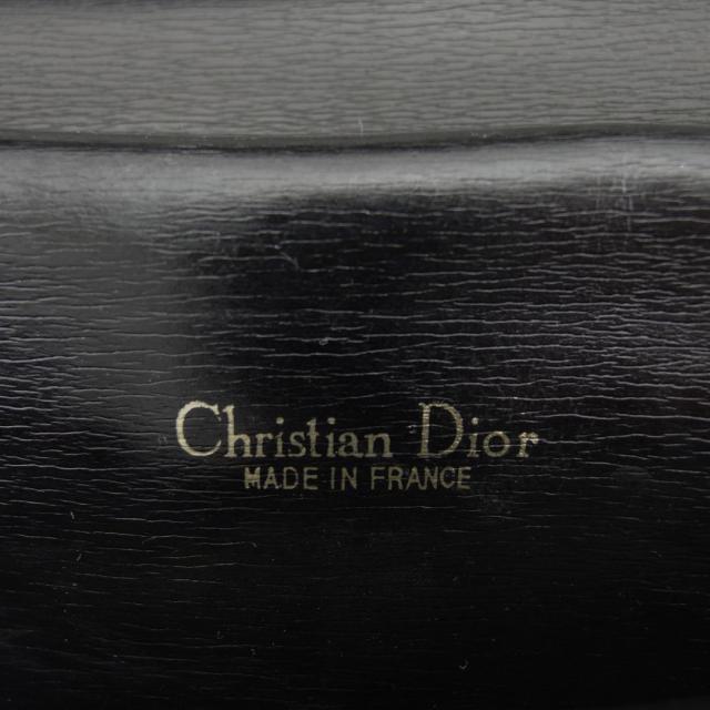 【週末タイムセール】ディオール Dior クラッチバッグロゴプレート 内側ハニカム柄 オールドディオール ブラック レディース 中古_8