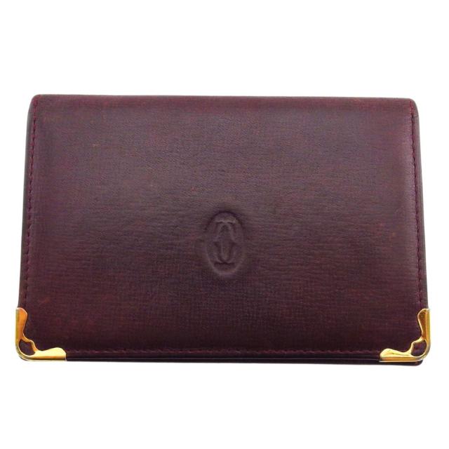 Cartier カルティエ 名刺入れ カードケース パスケース ボルドー 楽天市場】【未使用品】Cartier カルティエ マストライン カードケース