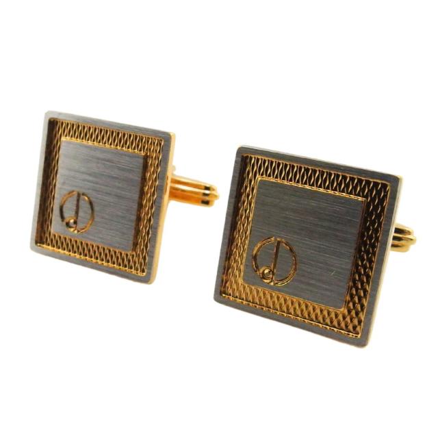 【BIGお買い物ラリー★30%OFFセール中】ダンヒル Dunhill カフス シルバー×ゴールド レディース 中古