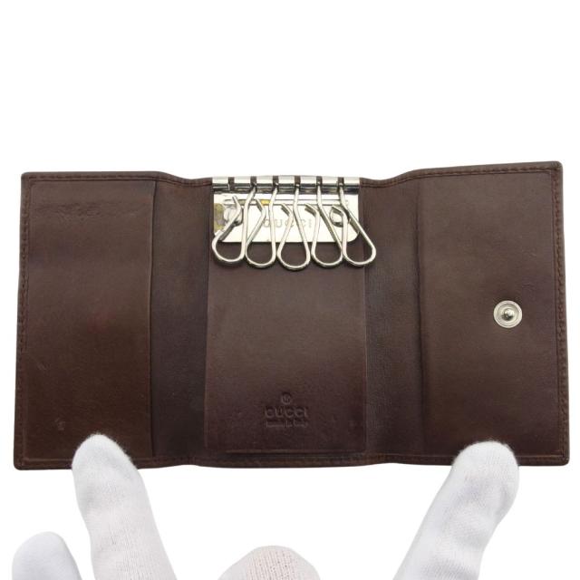 【30％OFF★週末タイムSALE】グッチ GUCCI キーケースGGキャンバス ベージュ ブラウン レディース 中古_4
