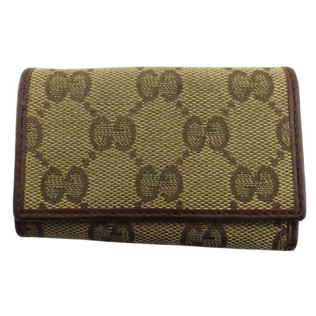 【30％OFF★週末タイムSALE】グッチ GUCCI キーケースGGキャンバス ベージュ ブラウン レディース 中古_10