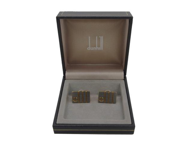 【30％OFF★週末タイムセール】ダンヒル Dunhill カフス シルバー×ゴールド レディース 中古_9