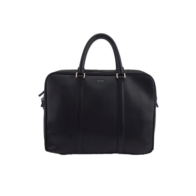 【BIGお買い物ラリー★30%OFFセール中】ポールスミスコレクション PAUL SMITH COLLECTION ビジネスバッグロゴ ポケット内シグネチャーストライプ ブラック レディース 中古