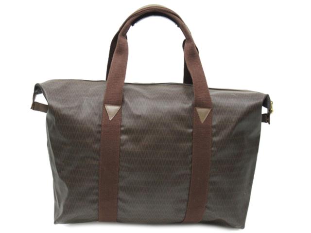 【30％OFF★週末タイムセール】マリオ・ヴァレンティノ MARIO VALENTINO ボストンバッグVマーク ブラウン レディース 中古_1