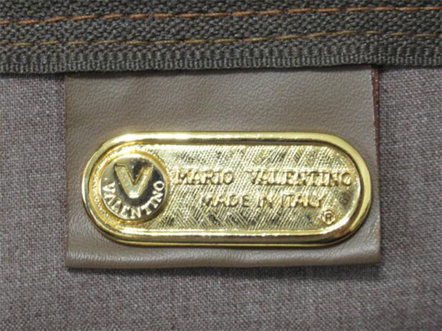 【30％OFF★週末タイムセール】マリオ・ヴァレンティノ MARIO VALENTINO ボストンバッグVマーク ブラウン レディース 中古_7