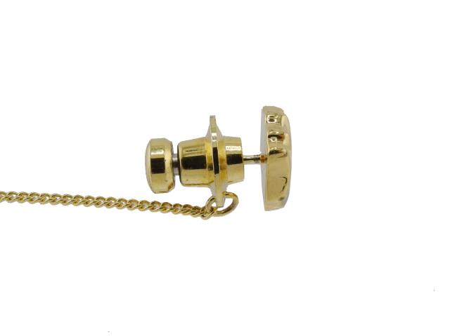 【30％OFF★週末タイムセール】サンローラン SAINT LAURENT タイピン ゴールド×シルバー レディース 中古_5